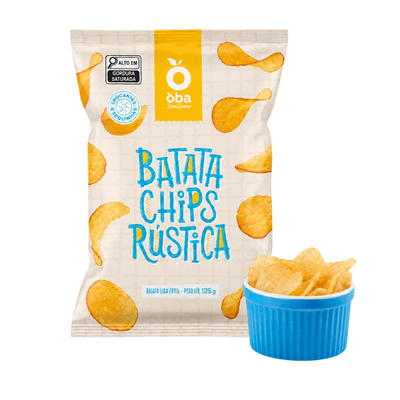 BATATA CHIPS RÚSTICA OBA BEM QUERER 125
