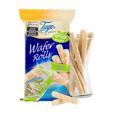 BISCOITO POLONES WAFER CREME PISTACHE TA