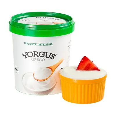 IOGURTE GREGO INTEGRAL 4% YORGUS 500 G