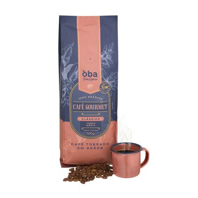 Café Gourmet Clássico Torrado Em Grãos Oba Bem Querer 500 G