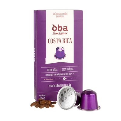CAFÉ EM CÁPSULA COSTA RICA OBA BEM QUERE
